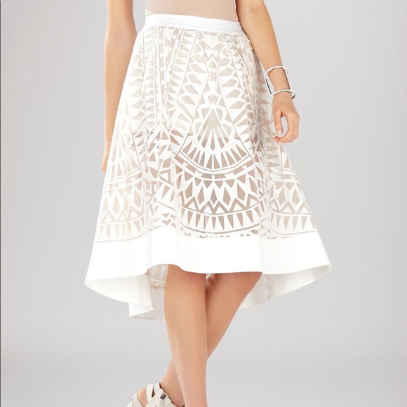 Bcbg high low skirt with shorts white and black available - Picture 1 of 17